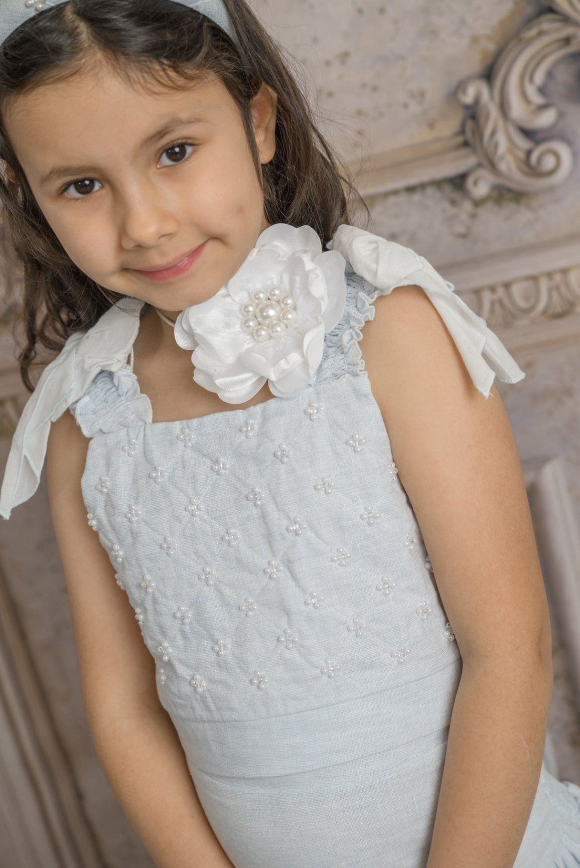 Girl | Charlotte Baby Blue Skirt and Top Set