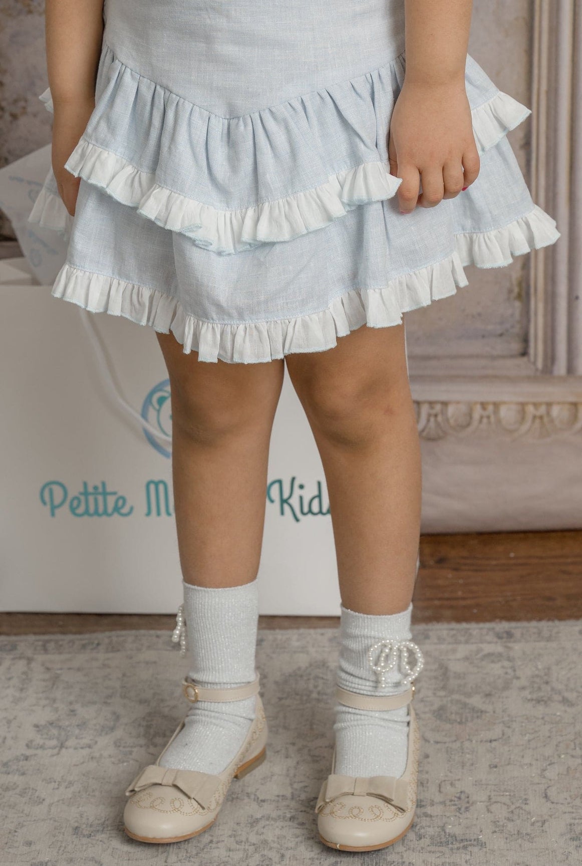 Girl | Charlotte Baby Blue Skirt and Top Set