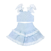 Girl | Charlotte Baby Blue Skirt and Top Set