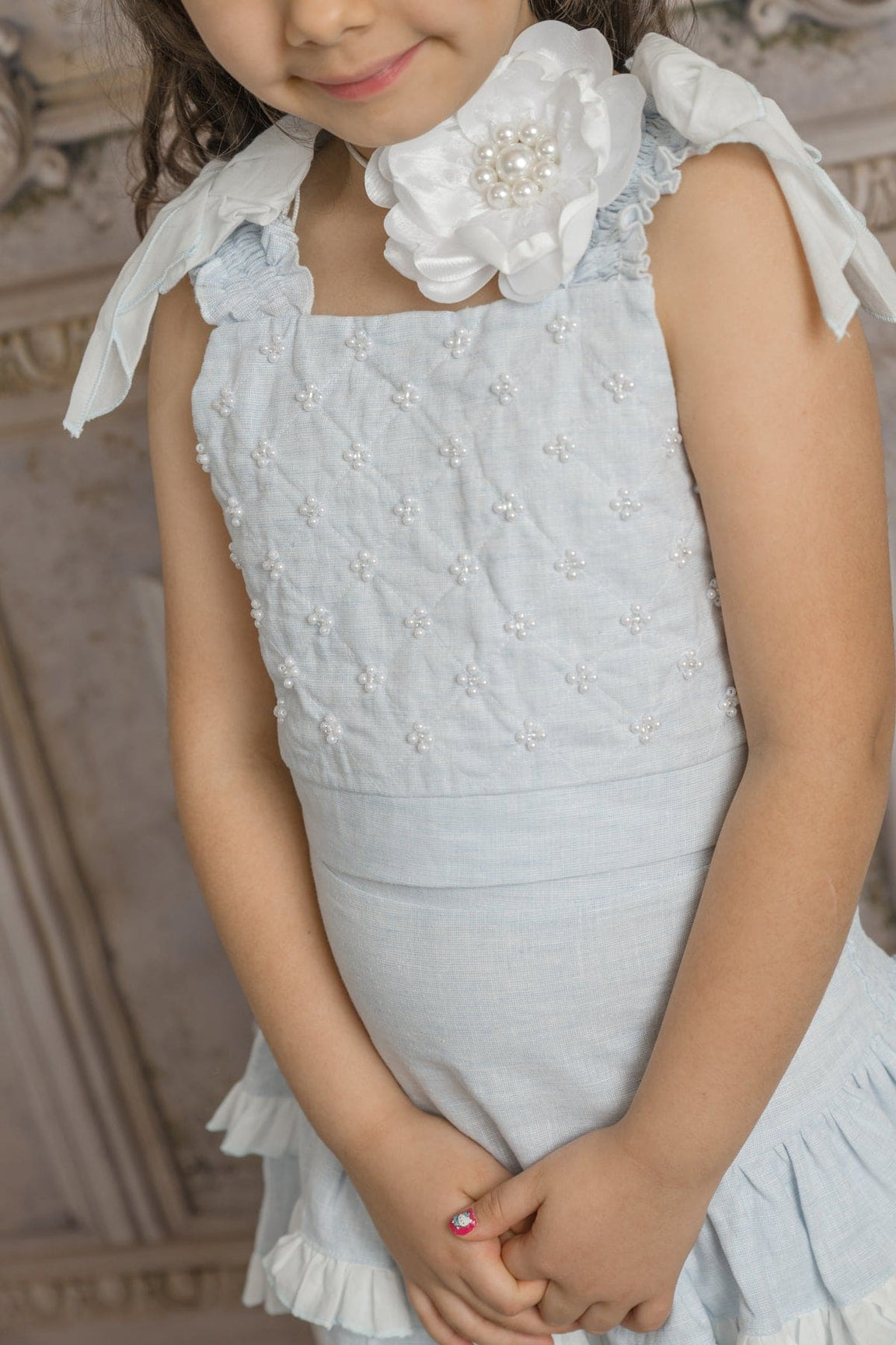 Girl | Charlotte Baby Blue Skirt and Top Set