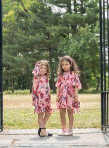 Girl | Flora Flower Print Jumpsuit | Pink