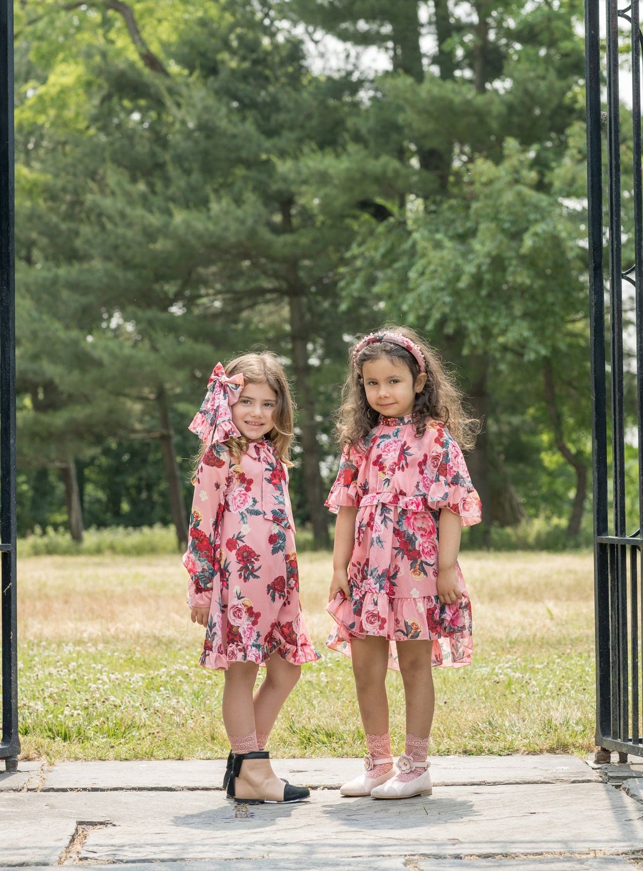Girl | Flora Flower Print Jumpsuit | Pink