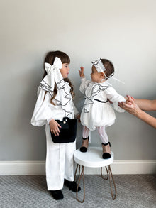Girl | Gwen Cascading Hair Bow | White