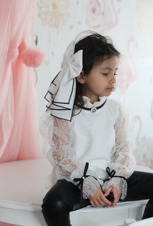 Girl | Gwen Cascading Hair Bow | White