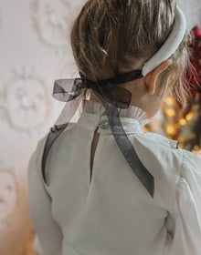 Girl | Gwen Padded Headband | White x Black