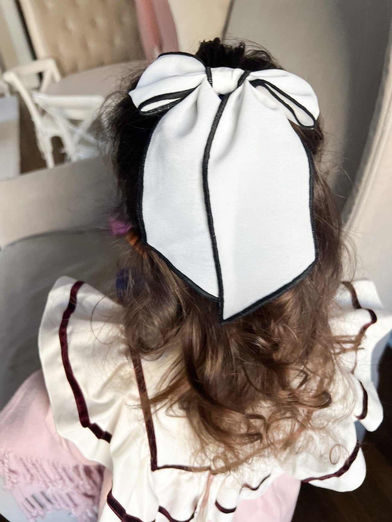 Girl | Gwen Petite Hair Bow | White