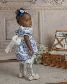 Girl | Jaylin Tassels Hair Clip | White x Blue