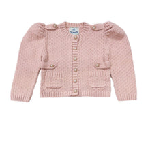 Girl | Julie Pink Knit Cotton Cardigan