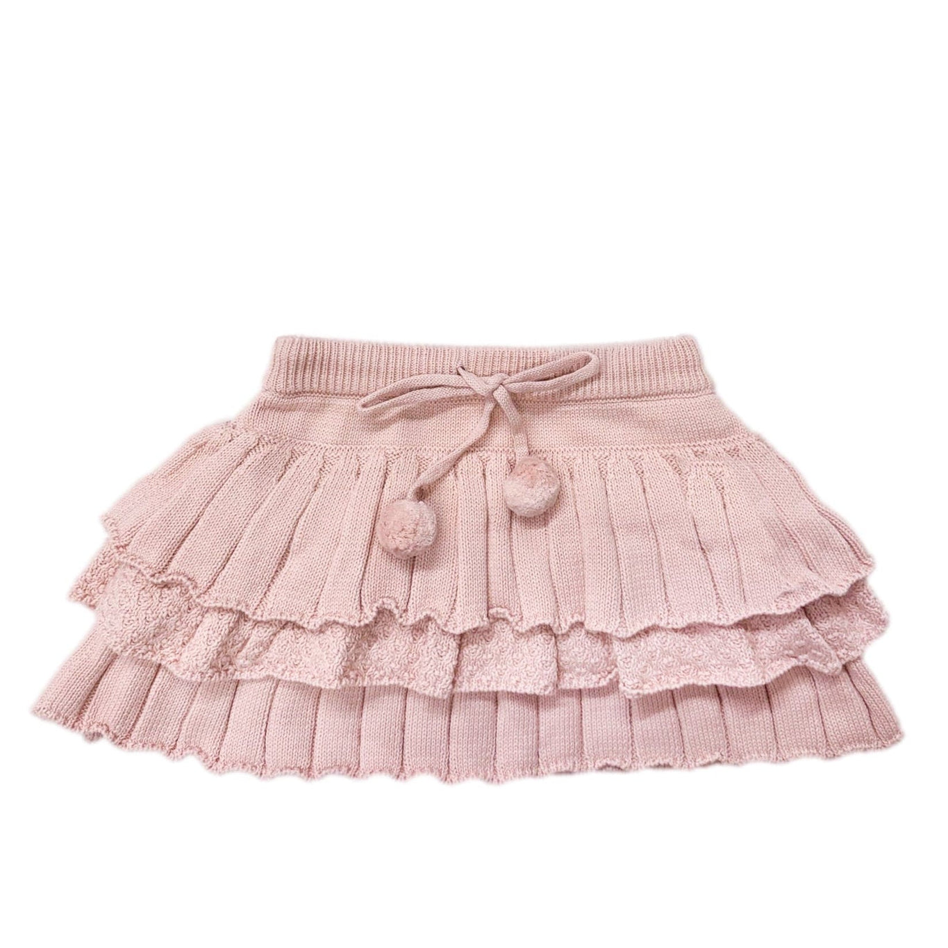 Girl | Julie Pink Knit Cotton Skirt