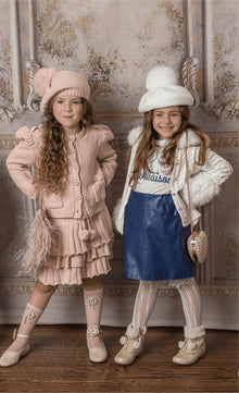 Girl | Julie Pink Knit Cotton Skirt