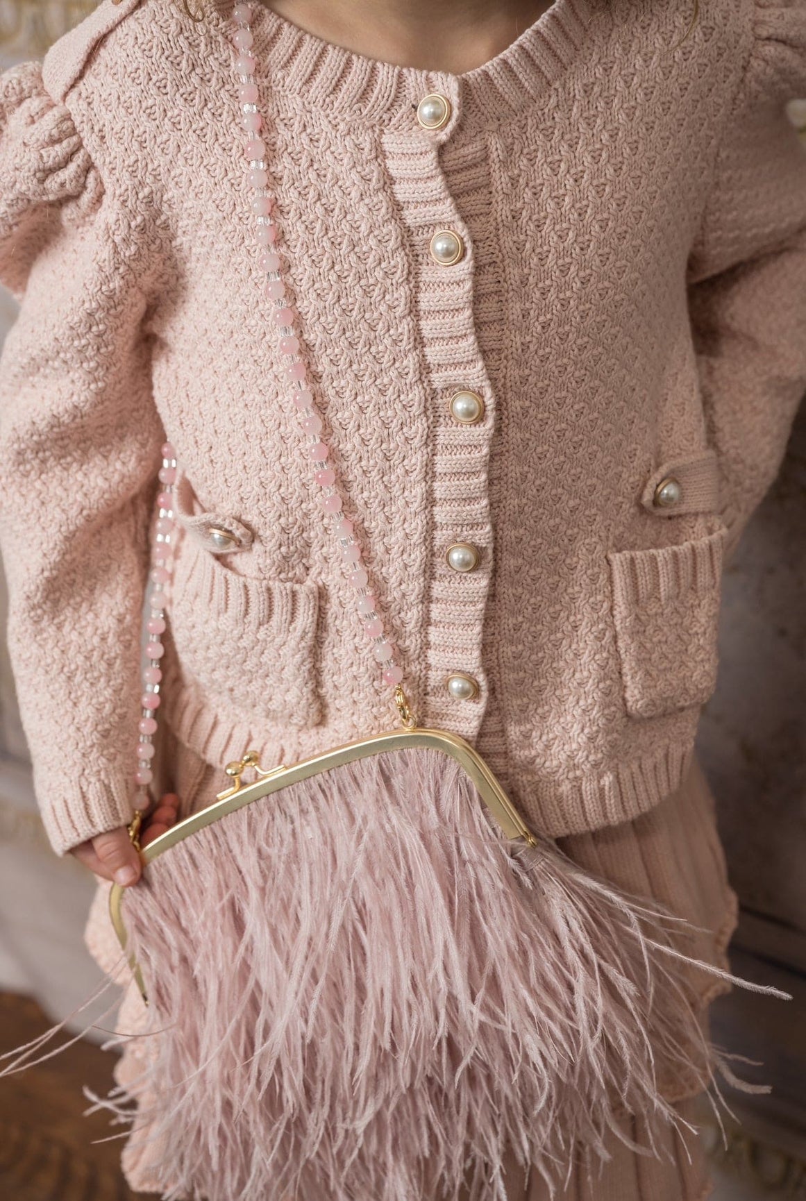 Girl | Julie Pink Knit Cotton Skirt