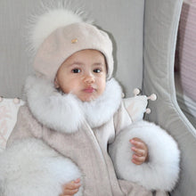 Girl | Karenina Grey Fur Wool Coat | Gray