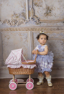 Girl | Violet Tweed and Tulle Romper