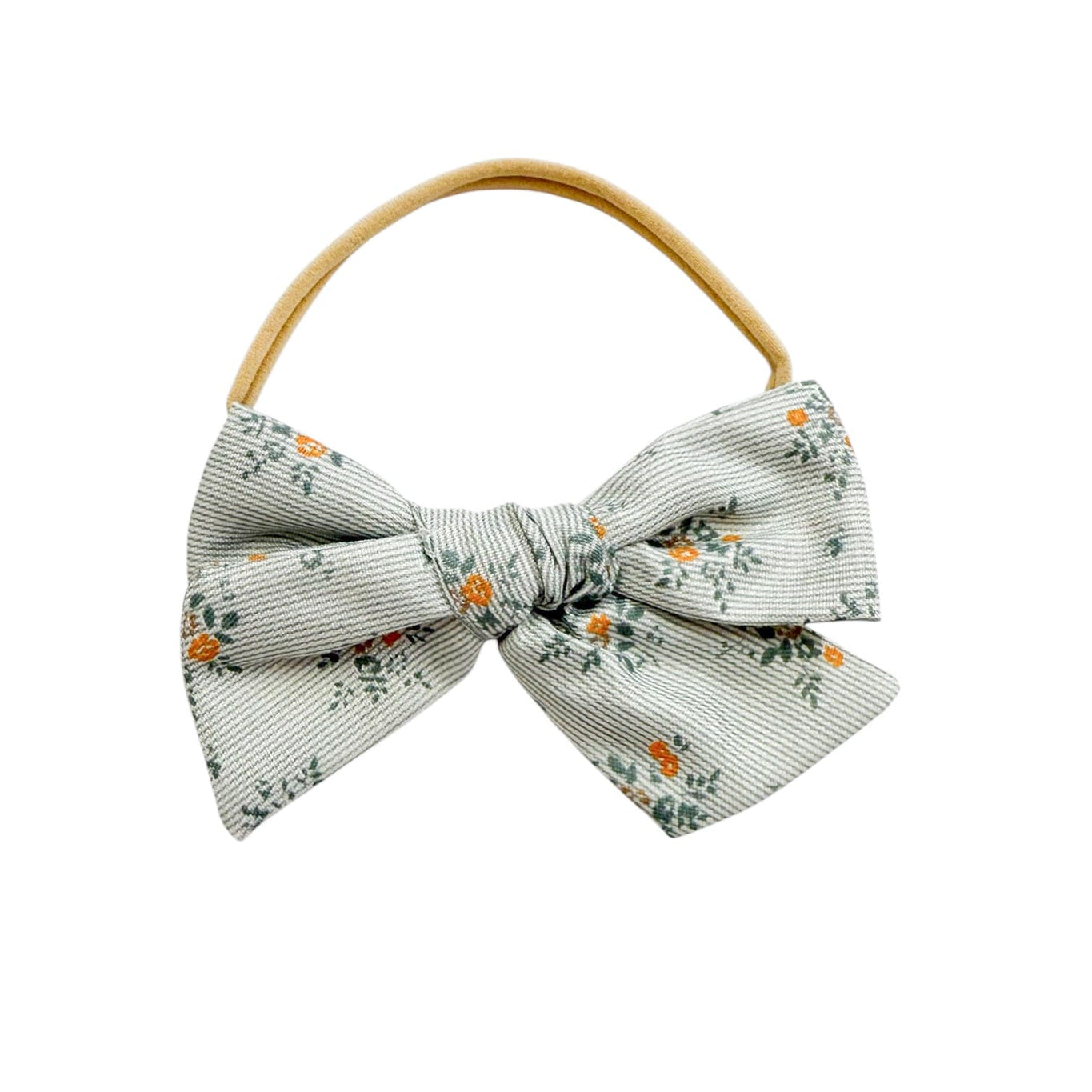 Girl | Wild Flower Grey Baby Hair Wrap | Gray