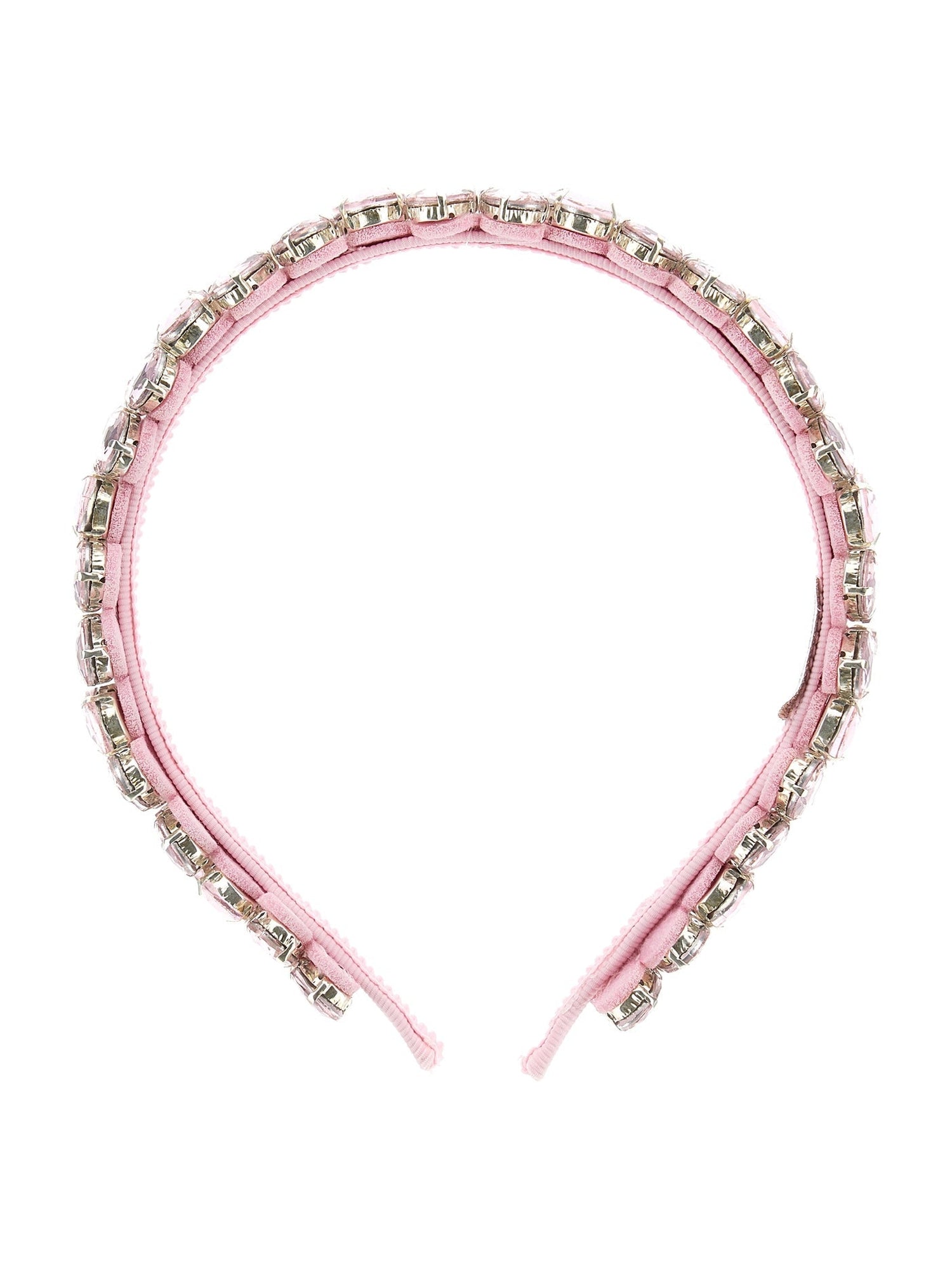 Girls | Amira Headband With Rhinestones | FairyTale Pink