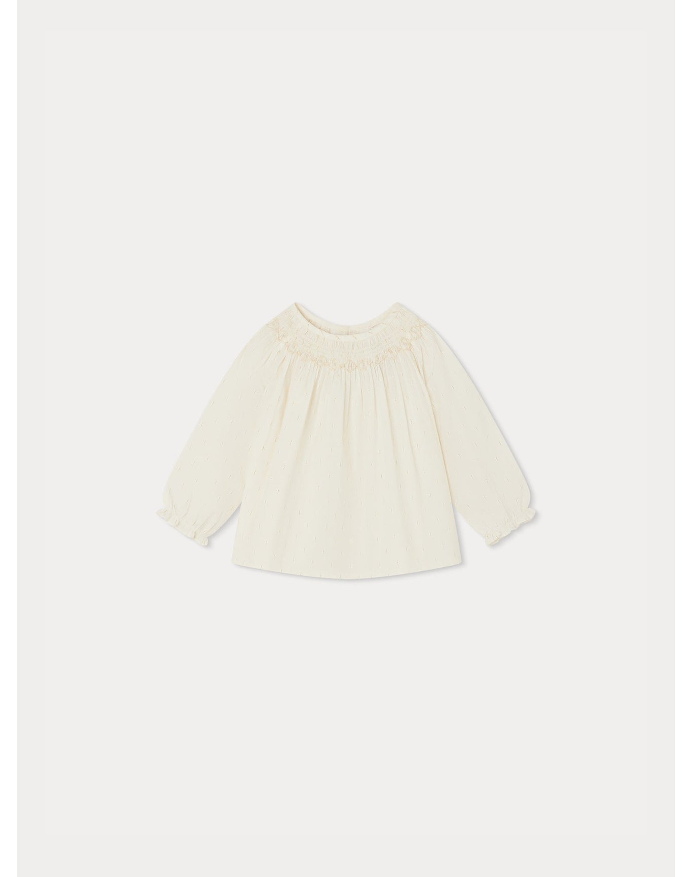 Girls | Griotte Smocked Blouse Printed | Gold
