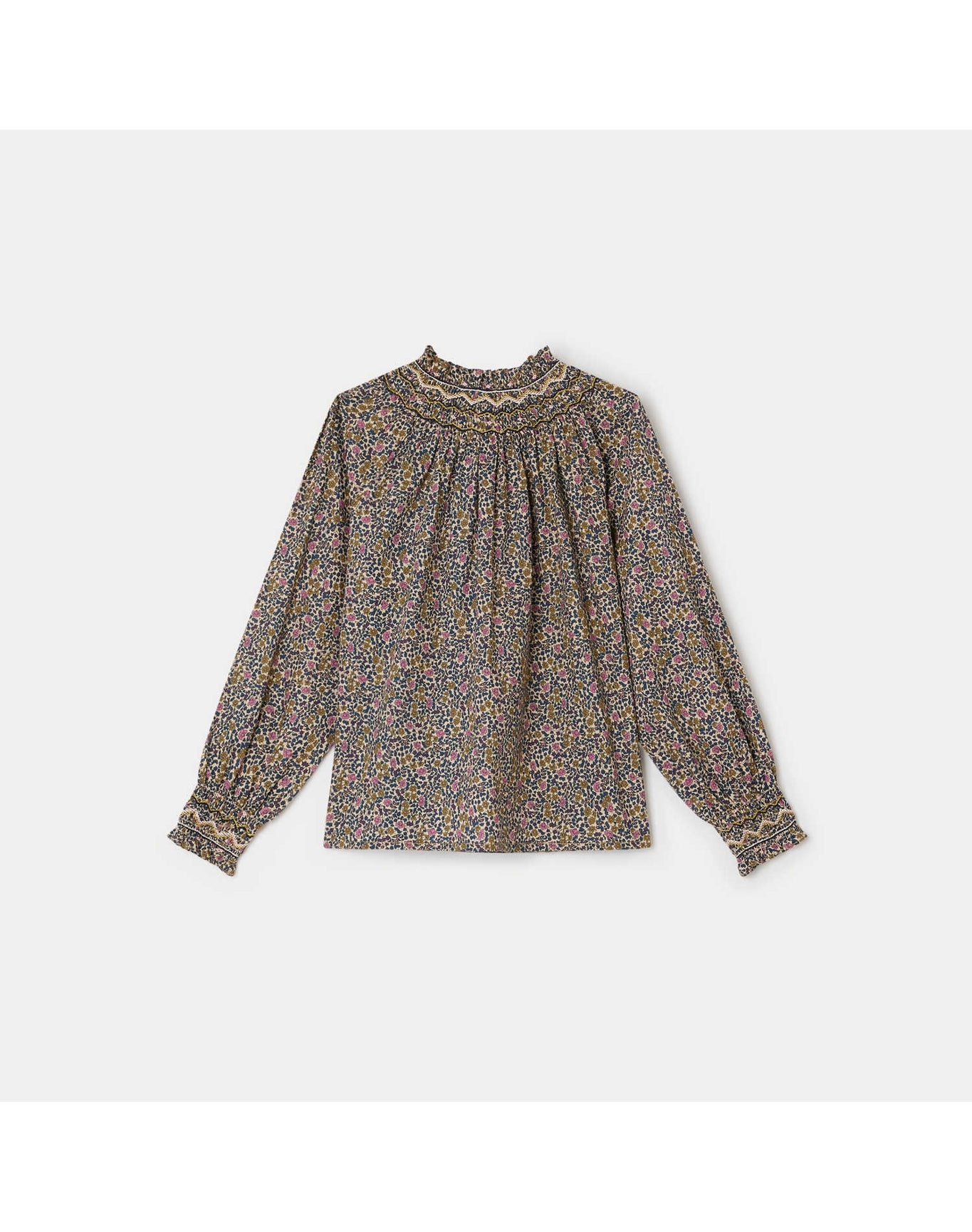 Girls | Petale Smocked Blouse | 10Y-12Y | Ink