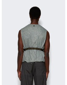 Givenchy | Men | Crackled Effect Vest | Medium Grey