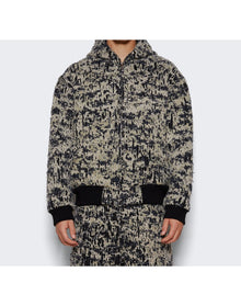 Givenchy | Men | Lined Denim Hoodie | Beige x Black