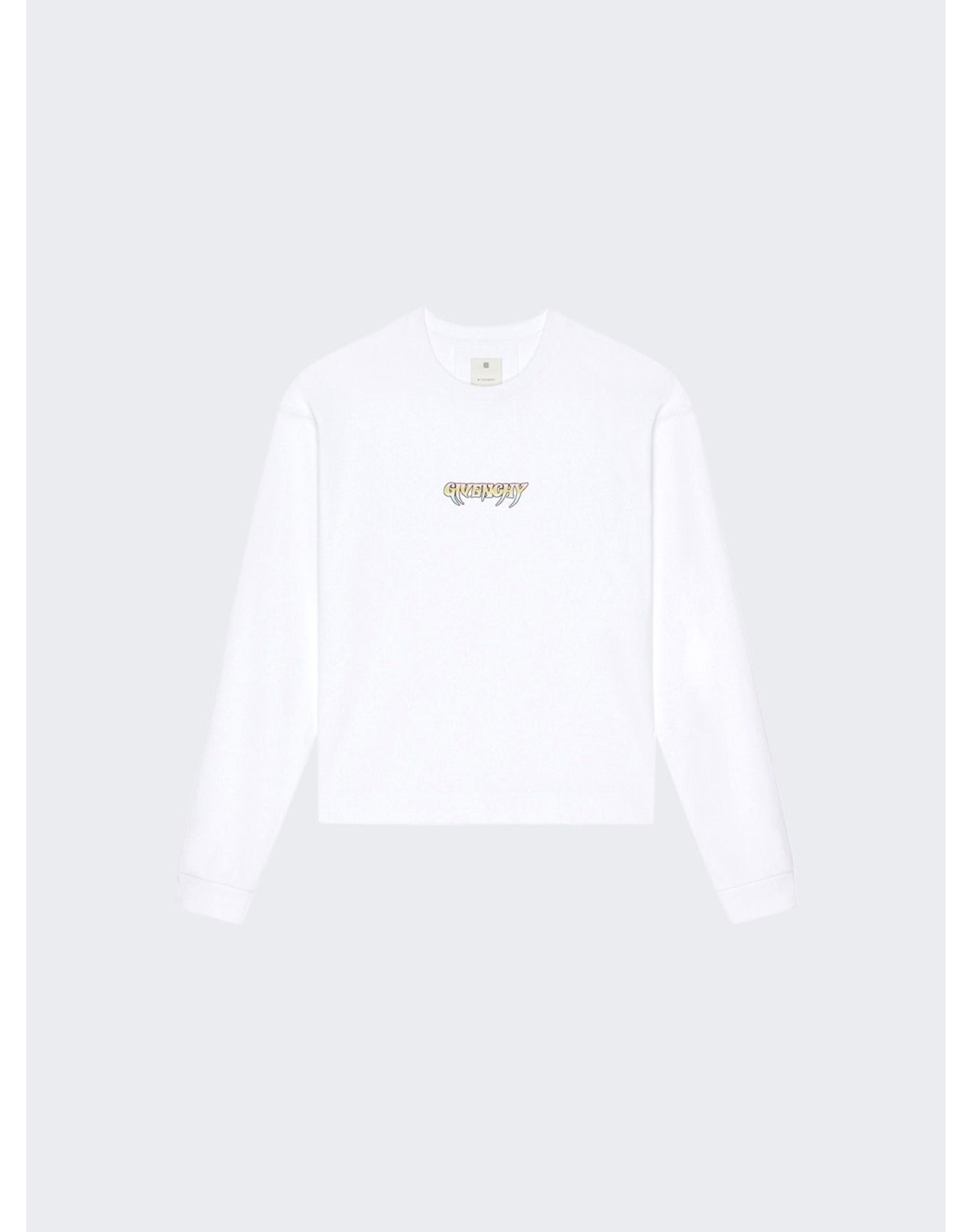 Givenchy | Men | World Tour Boxy Fit Long Sleeved Tee | White