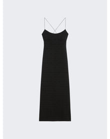 Givenchy | Women | 4g Jacquard Long Slip Dress | Black