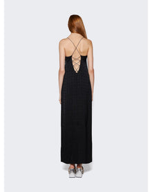 Givenchy | Women | 4g Jacquard Long Slip Dress | Black