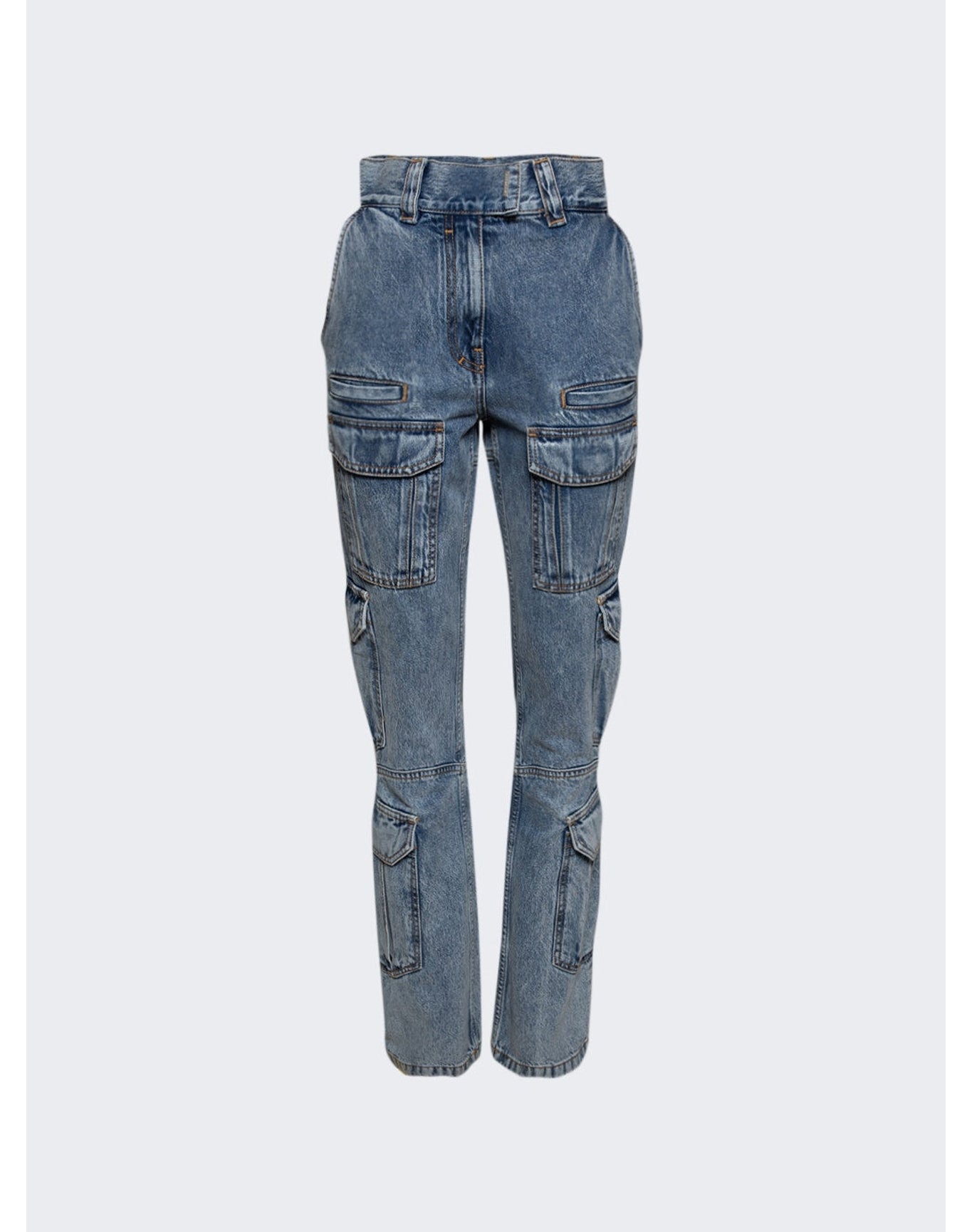 Givenchy | Women | Cargo Boot Cut Jeans | Light Blue