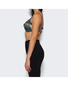 Givenchy | Women | Crossed Front Bra | Military Blue