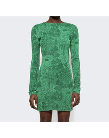 Givenchy | Women | Fitted Hight Neck Dress | Absinthe Green