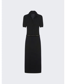 Givenchy | Women | Voyou Knitted Polo Dress | Black