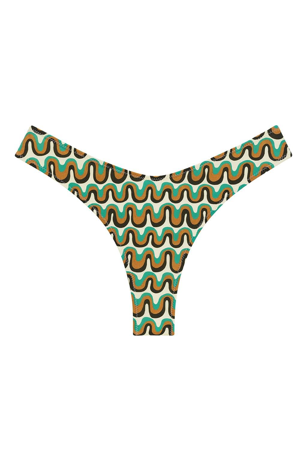 Lulu Zig Zag Stitch Bikini Bottom | Groovy