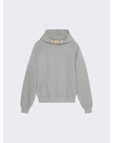 Gucci | Men | Brushed Fleece Hoodie | Grey