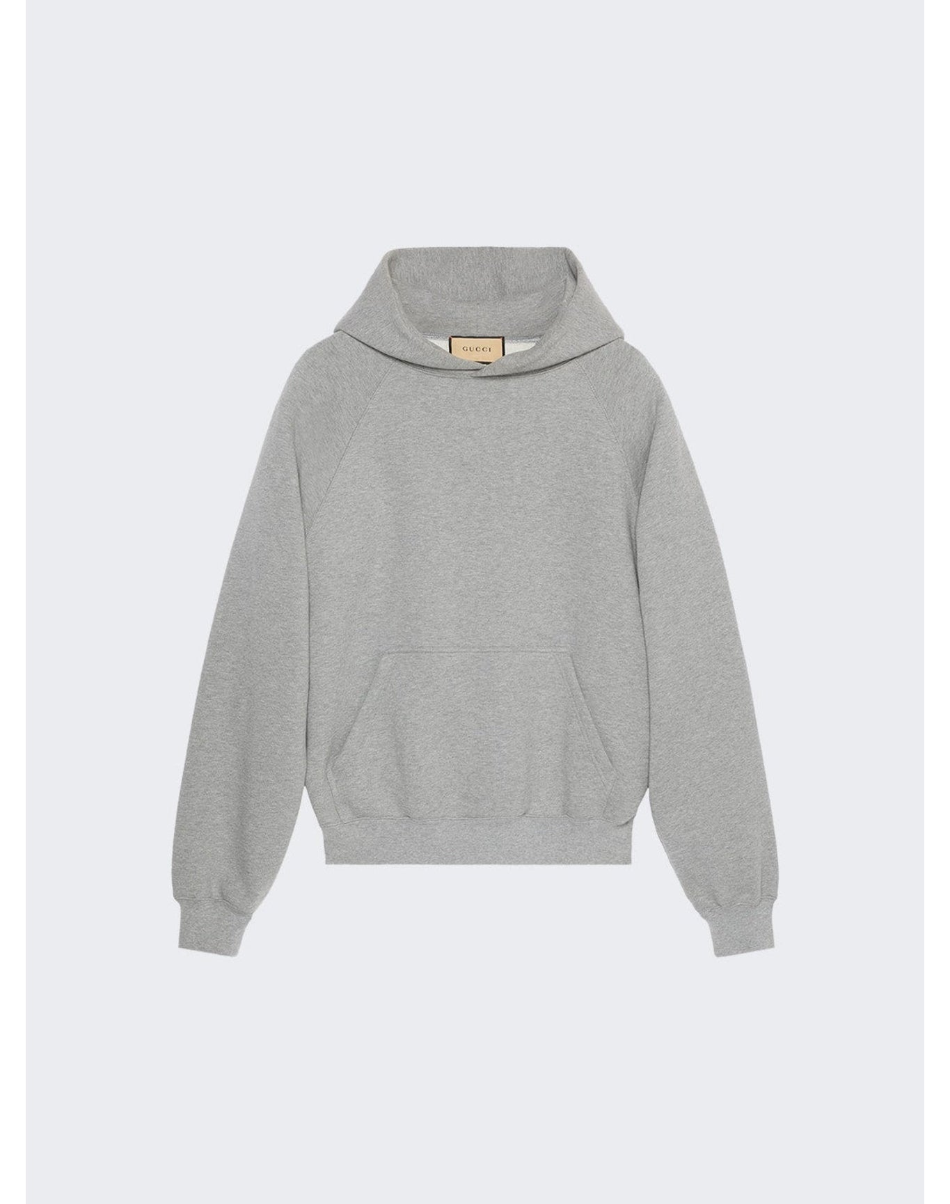 Gucci | Men | Brushed Fleece Hoodie | Grey