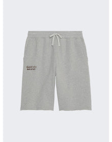 Gucci | Men | Brushed Fleece Shorts | Grey