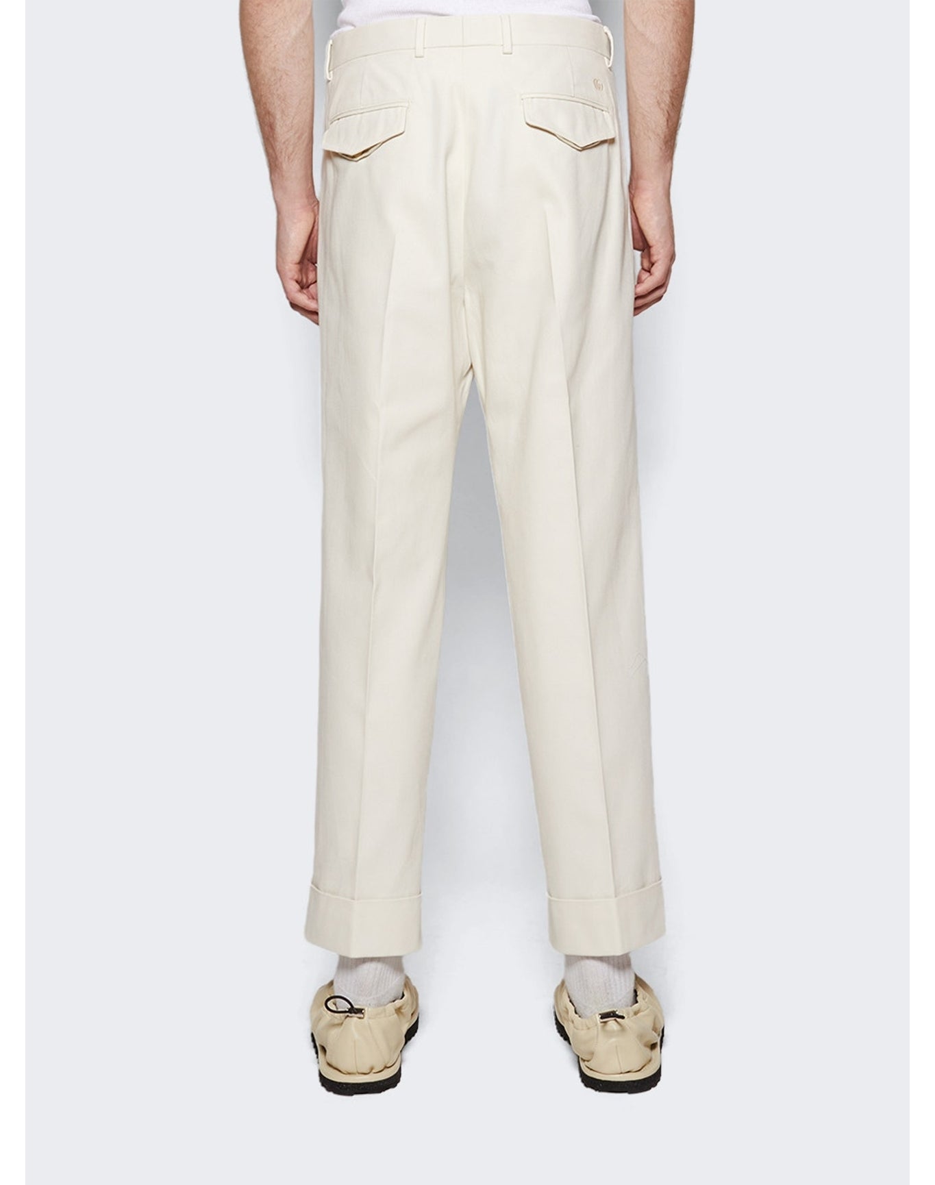 Gucci | Men | Cotton Drill Pants | Off White