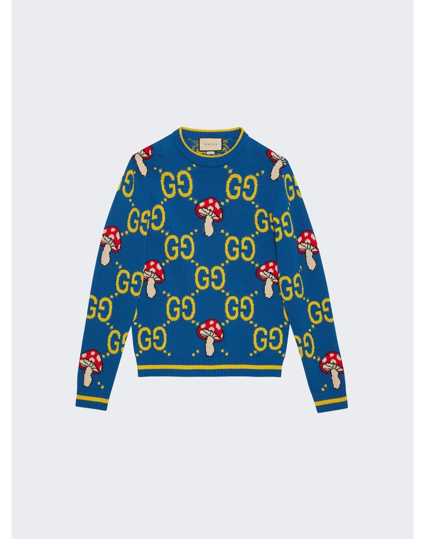 Gucci | Men | Cotton Wool Sweater | Blue