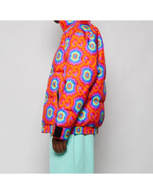 Gucci | Men | Psychedelic Puffer Jacket | Orange x Electric Blue