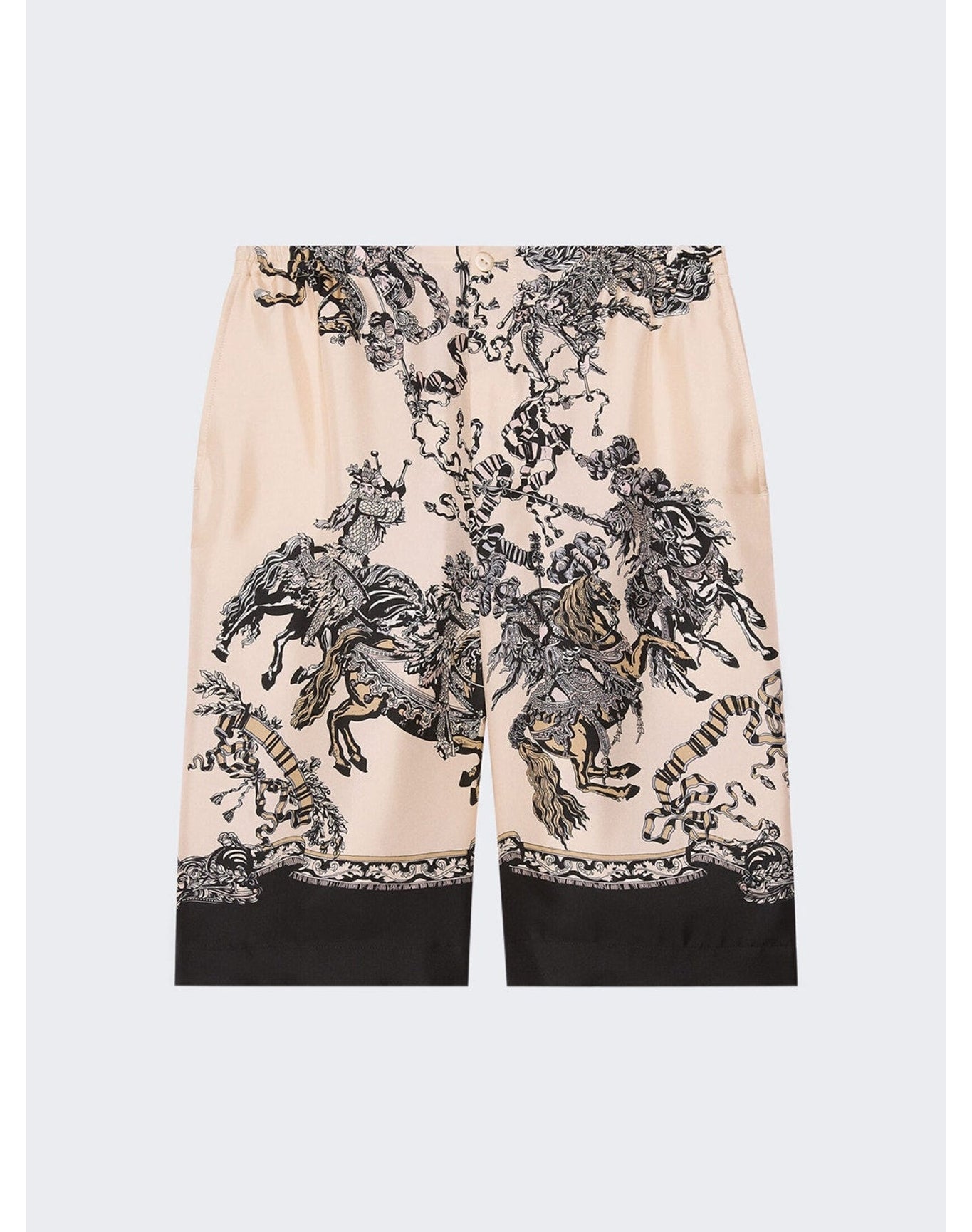 Gucci | Men | Roi Soleil Print Shorts | Ivory x Black