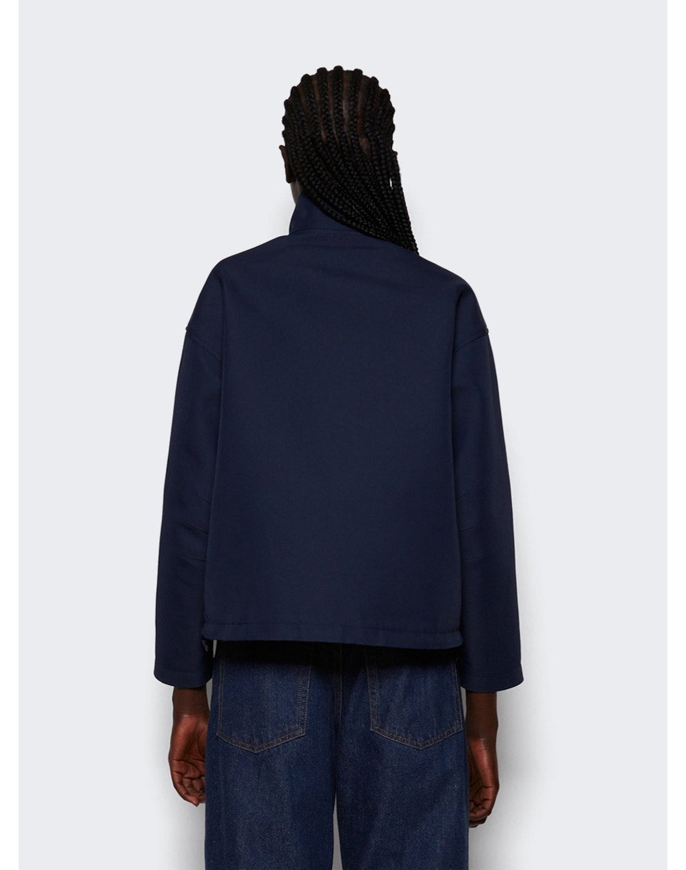 Gucci | Women | Acetate Gabardine Bomber Jacket | Petroleum Blue