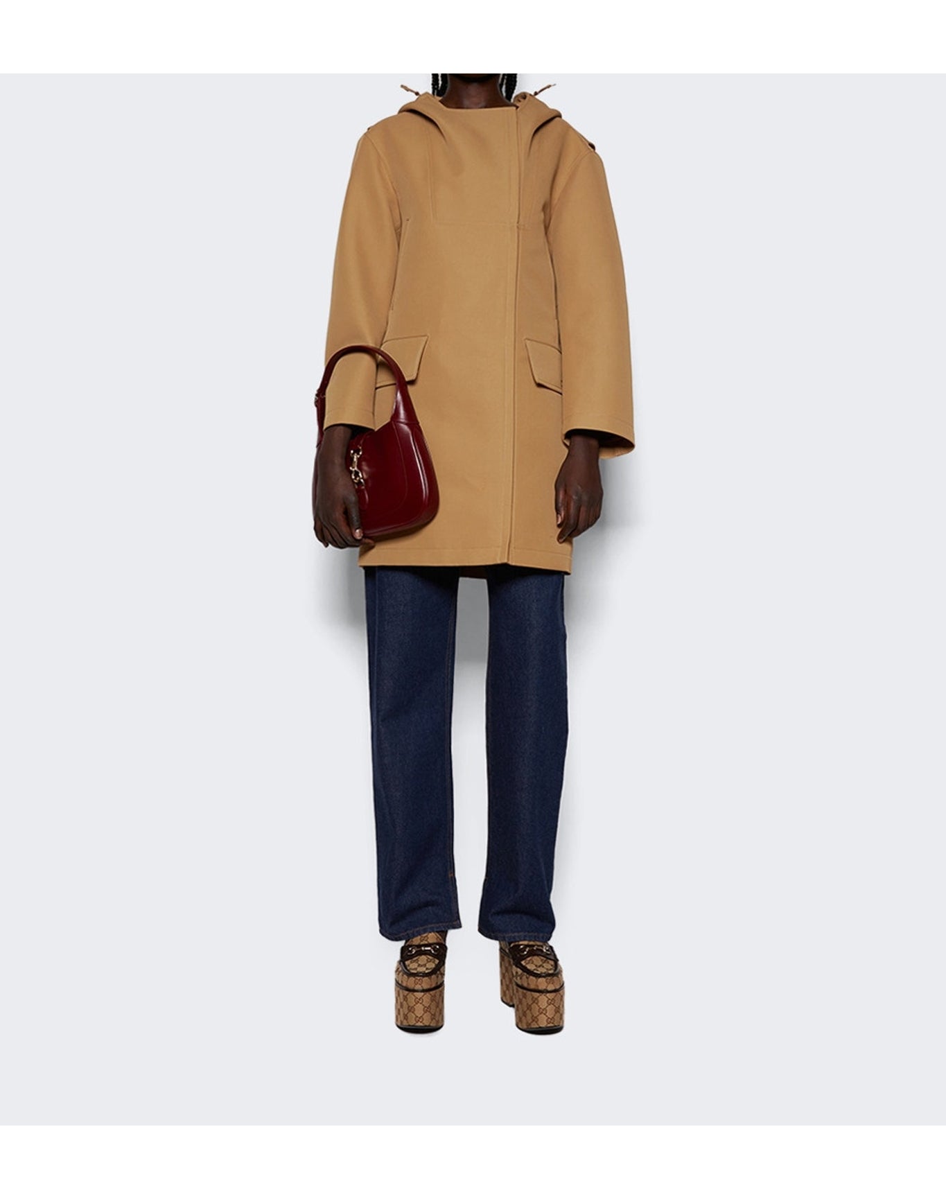 Gucci | Women | Acetate Gabardine Jacket | Brown