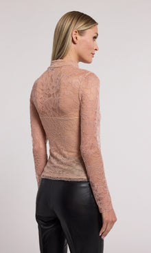 Marielle Lace Top | Blush