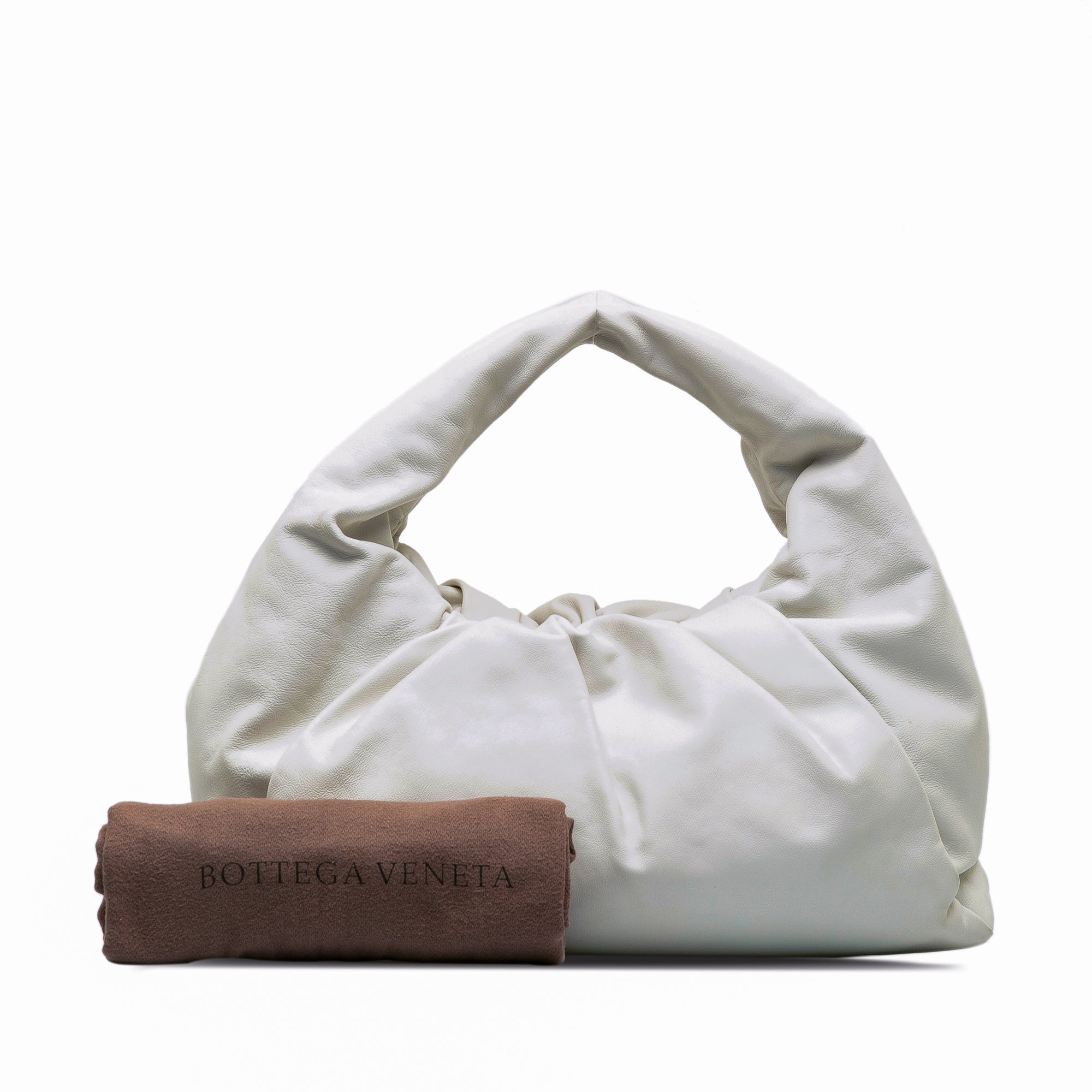 Bottega Veneta | Pre-Owned Lambskin The Shoulder Pouch - II | White