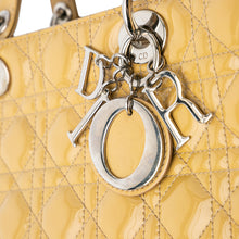 Dior | Pre-Owned Large Patent Cannage Lady | Yellow