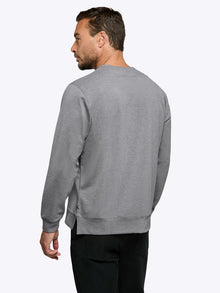 Mens | Hyperloop Pullover Split-Hem | Signature-Fit | Heather Grey