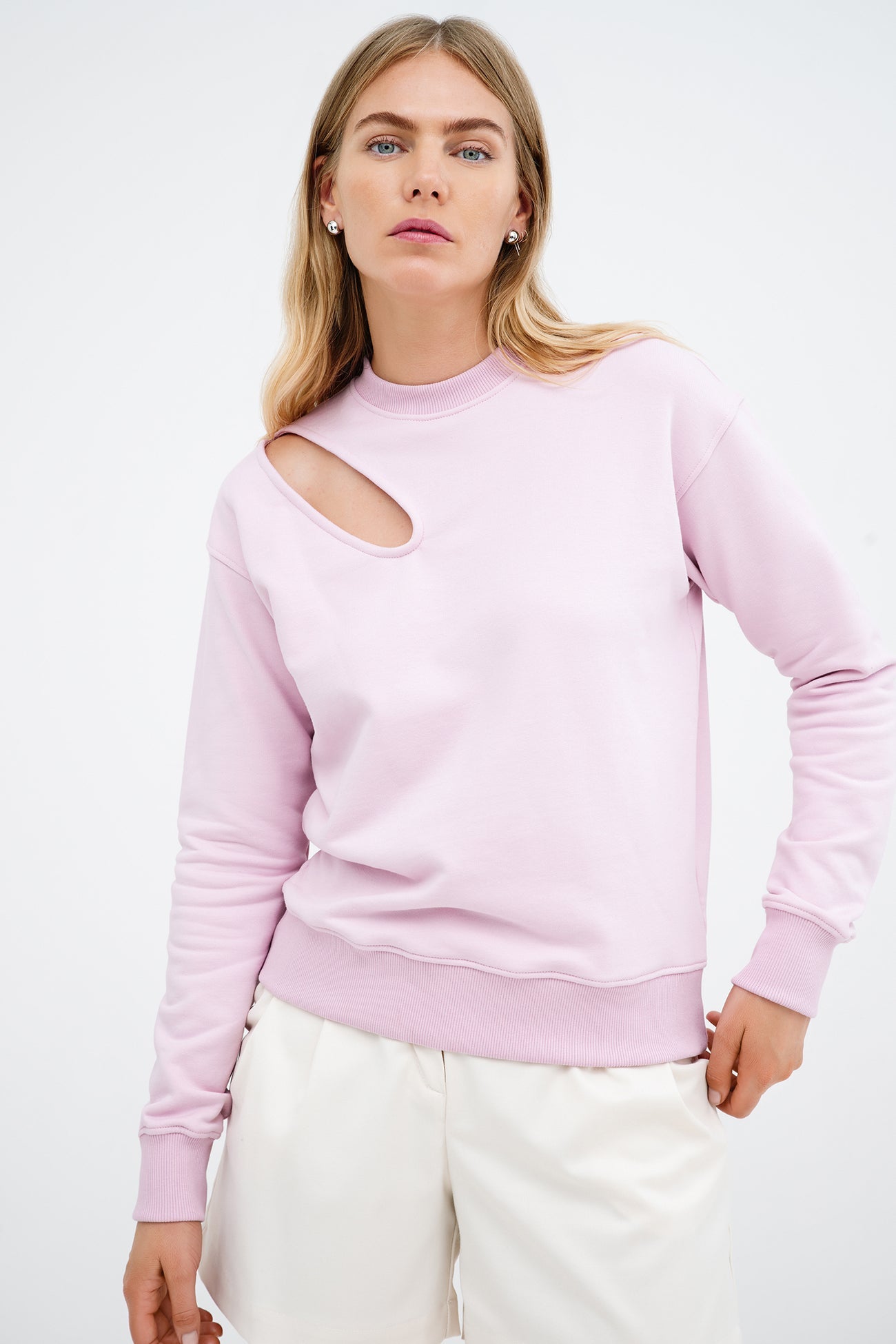Bartlett Cutout Sweatshirt | Pink