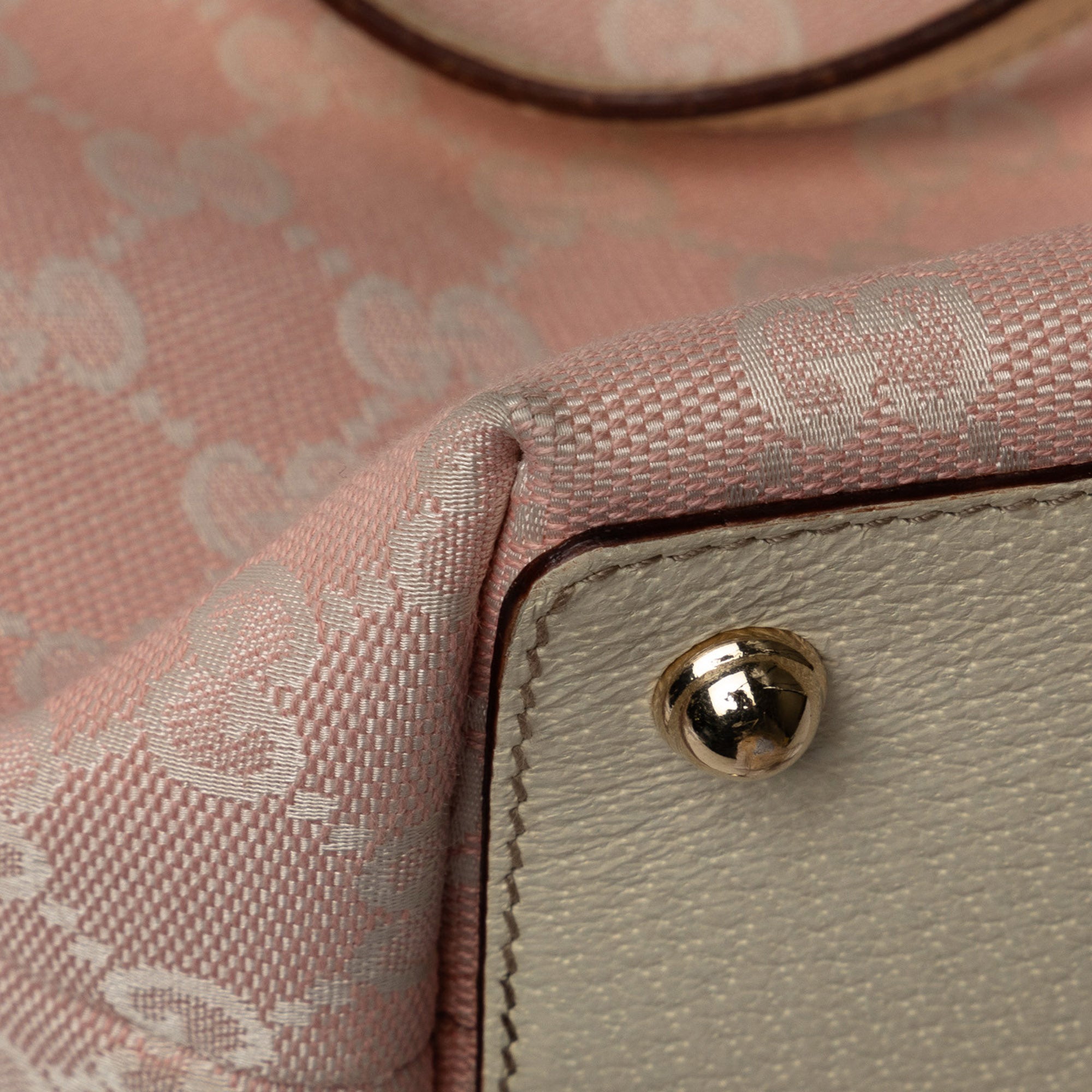 Gucci | Pre-Owned GG Canvas Eclipse Shoulder Bag | Pink/Light Pink