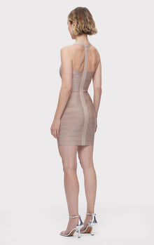 Bandage S/L Sweetheart Mini Dress | Dune