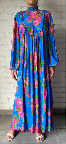Hemant And Nandita | Aara Viscose Long Dress | Blue