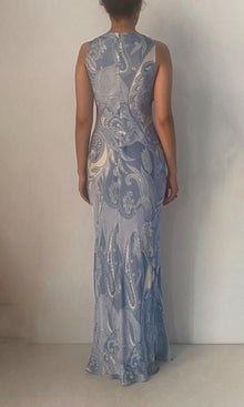 Womens | Fiza Viscose Satin Maxi Dress | Powder Blue