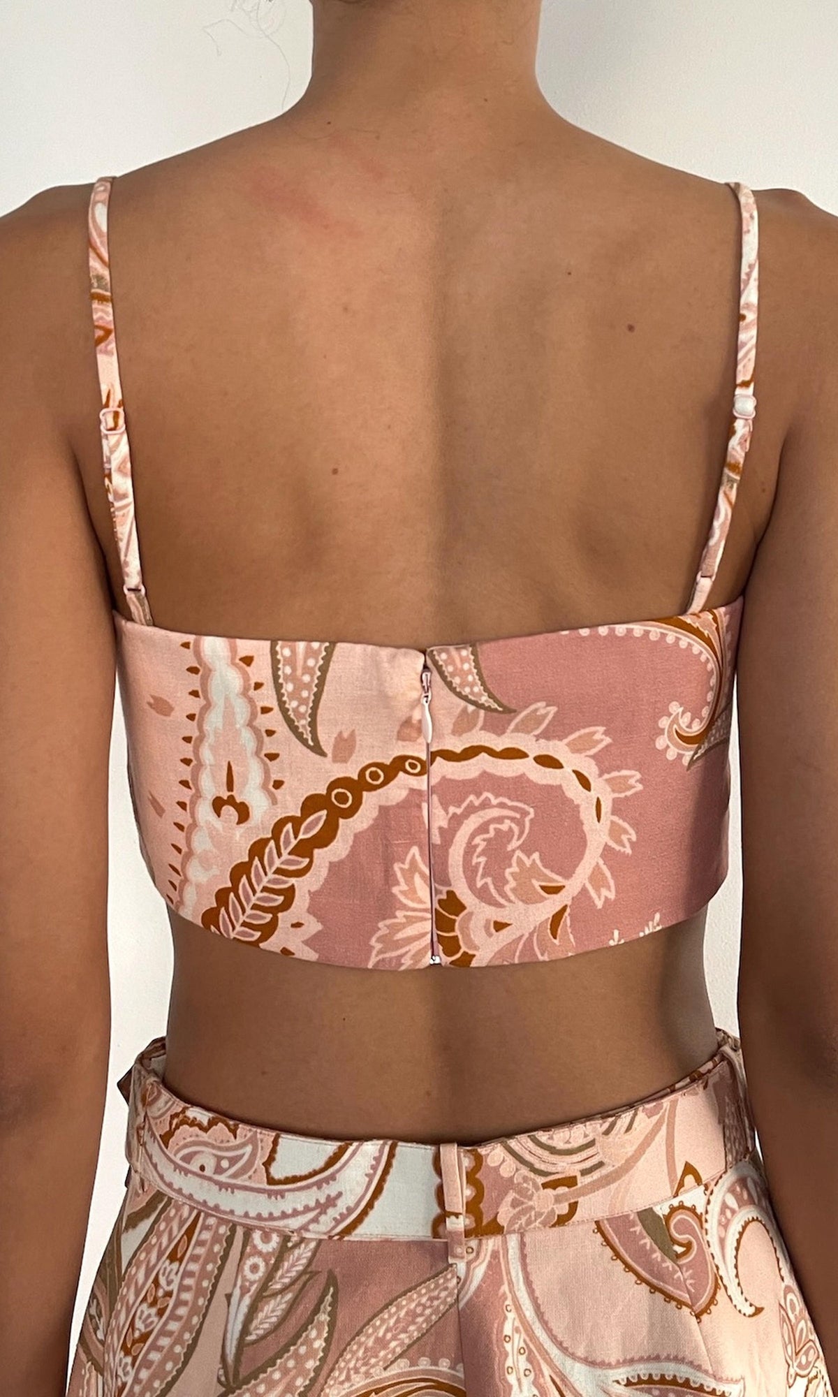 Womens | Fiza Cotton Bustier | Powder Pink